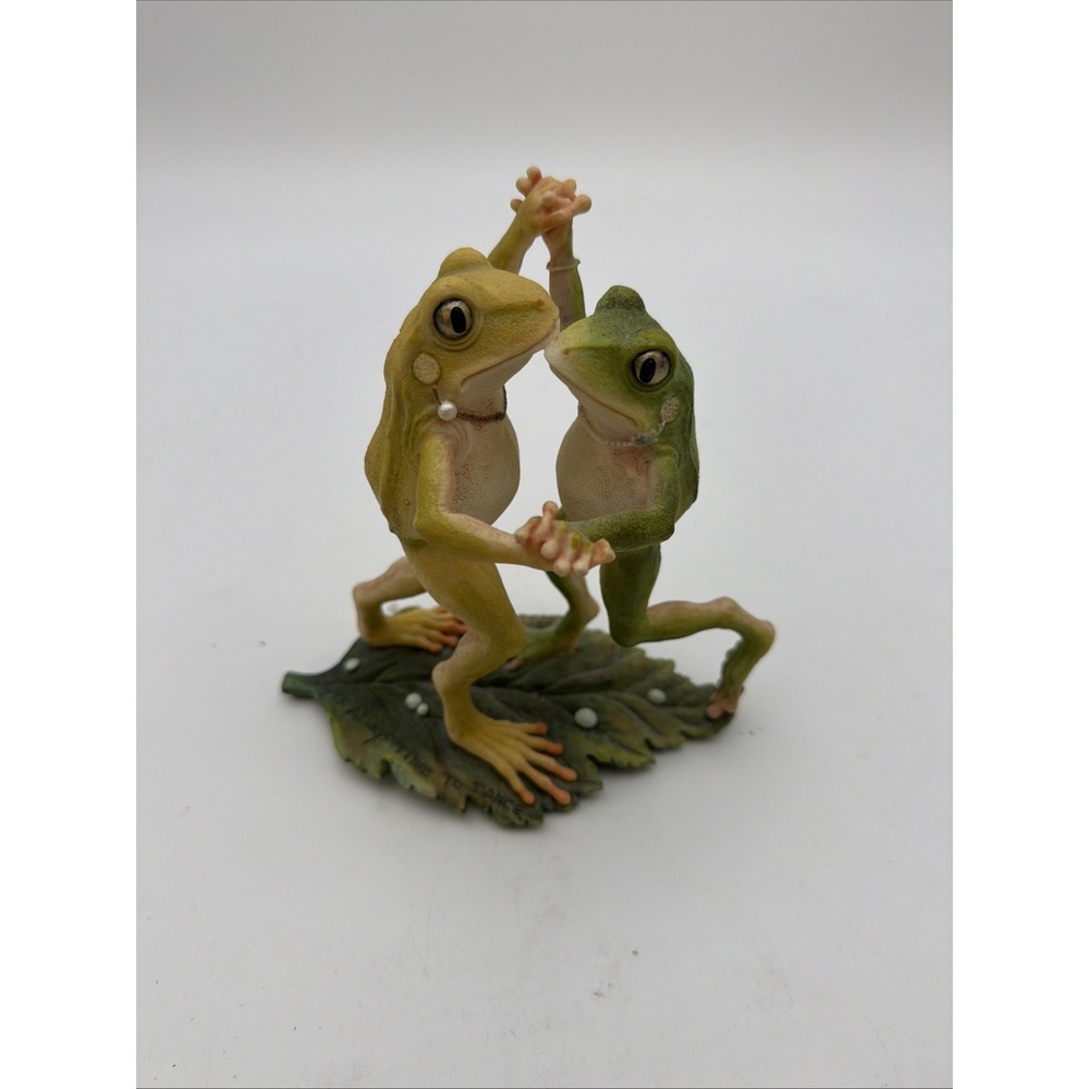 whimsical Globe Imports Dancing Frog Couple Figurine